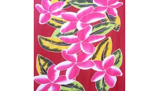 rayon sarongs six flower handpainting made in bali